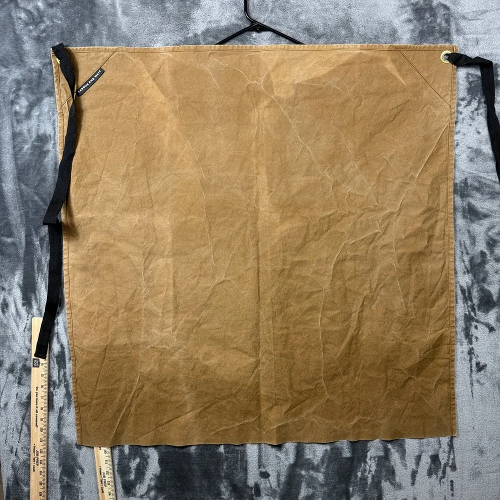 Labour and Wait Waist Apron Unisex OS Brown Waxed Canvas Workwear Utility